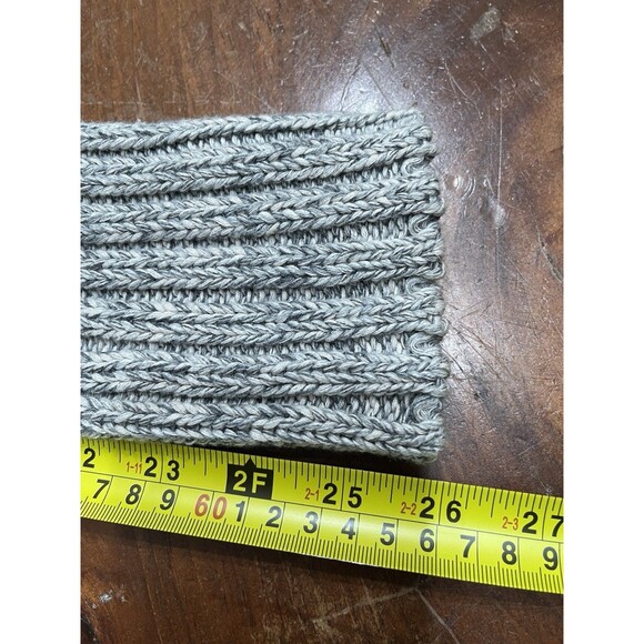 Cabi Gray Open Front Round Hem Open Knit Cardigan Sweater Med Y2K Grunge Boho - Picture 11 of 15